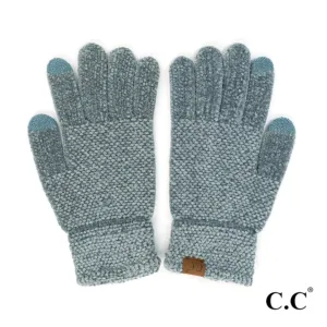 Chenille Gloves-Steel Blue-50% OFF