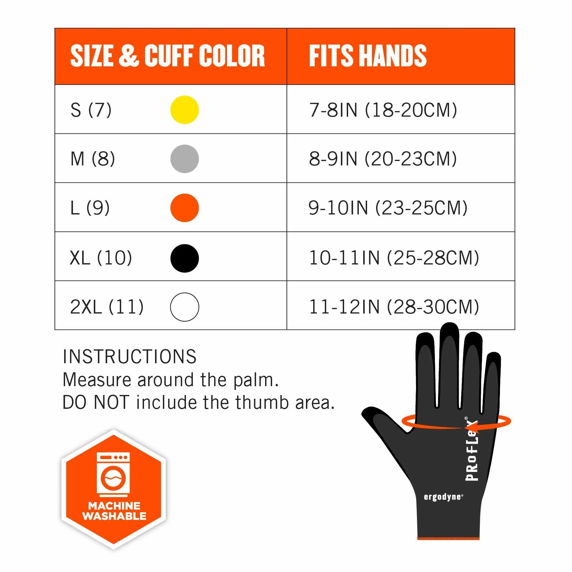 Ergodyne 17953 7001 M Black Nitrile-Coated Gloves - DSX