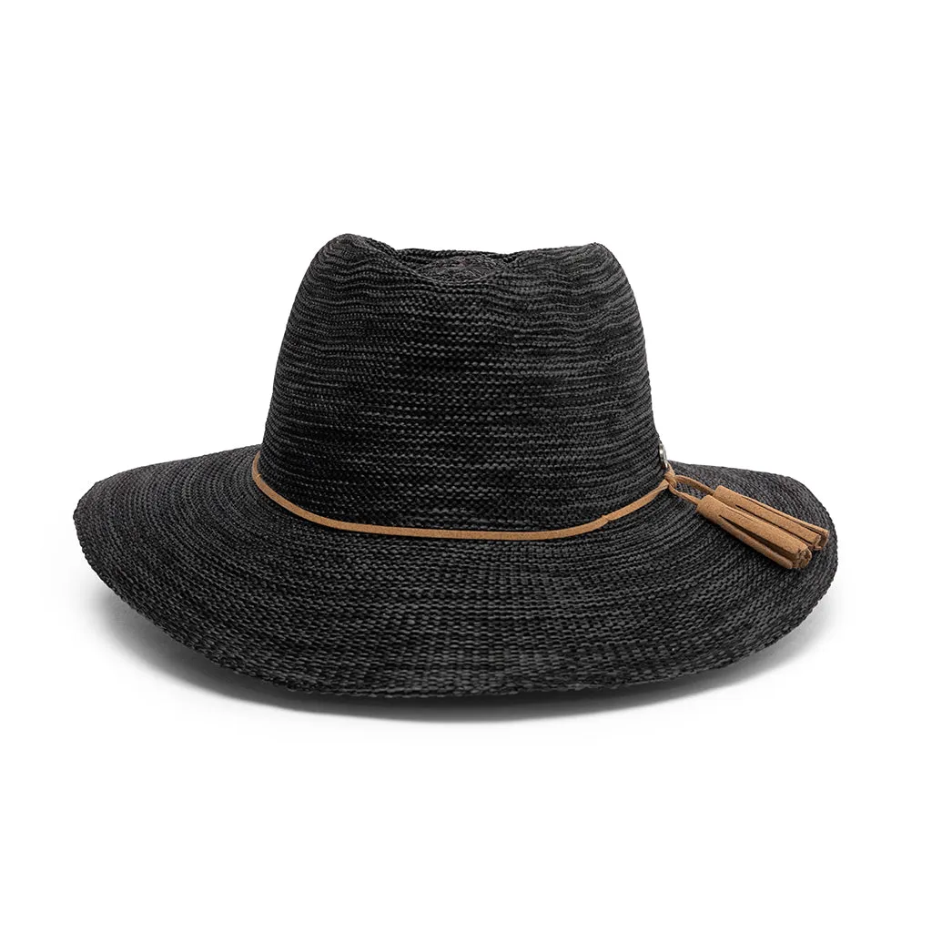 Evoke Caroline Fedora - Mixed Black