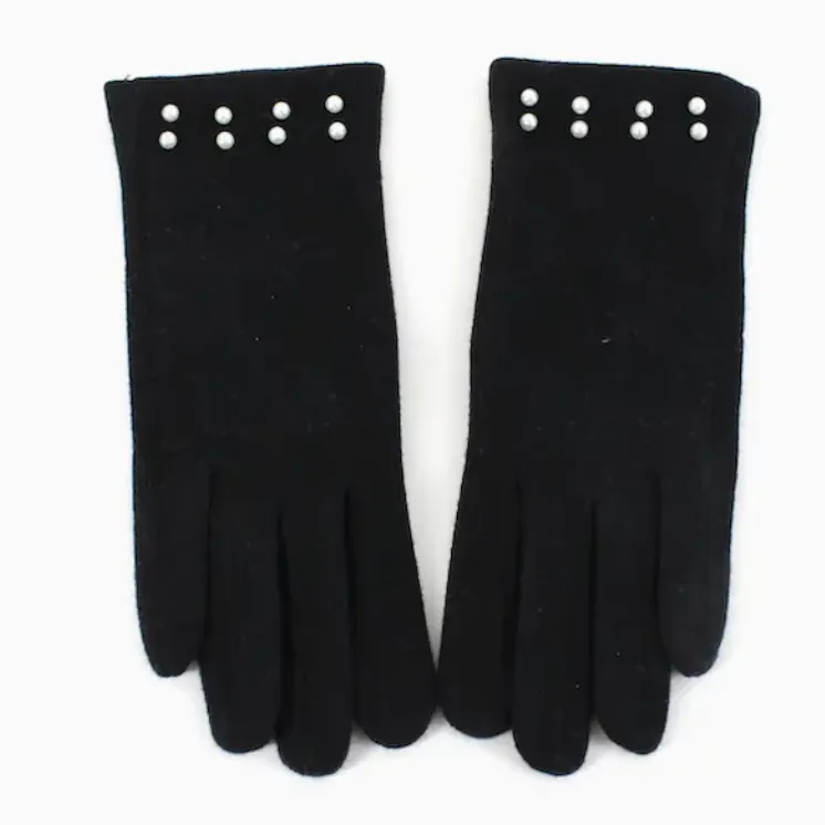 Faux Pearl Embellished Gloves-50% OFF