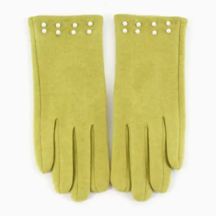 Faux Pearl Embellished Gloves-50% OFF