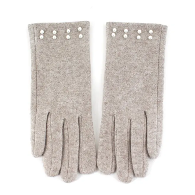 Faux Pearl Embellished Gloves-50% OFF