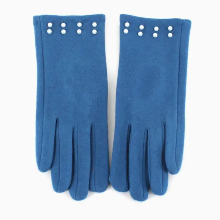 Faux Pearl Embellished Gloves-50% OFF