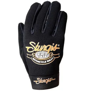 Hot Leathers Official Sturgis Motorcycle Rally Mechanics Gloves, Black