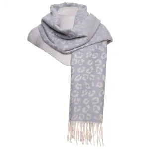 Zelly Blue Animal Print  Pashmina Scarf